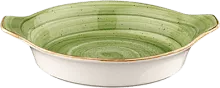 Блюдо для запекания BONNA Аура Терапи ATHOPT20SH фарфор, D=20 см, зеленый